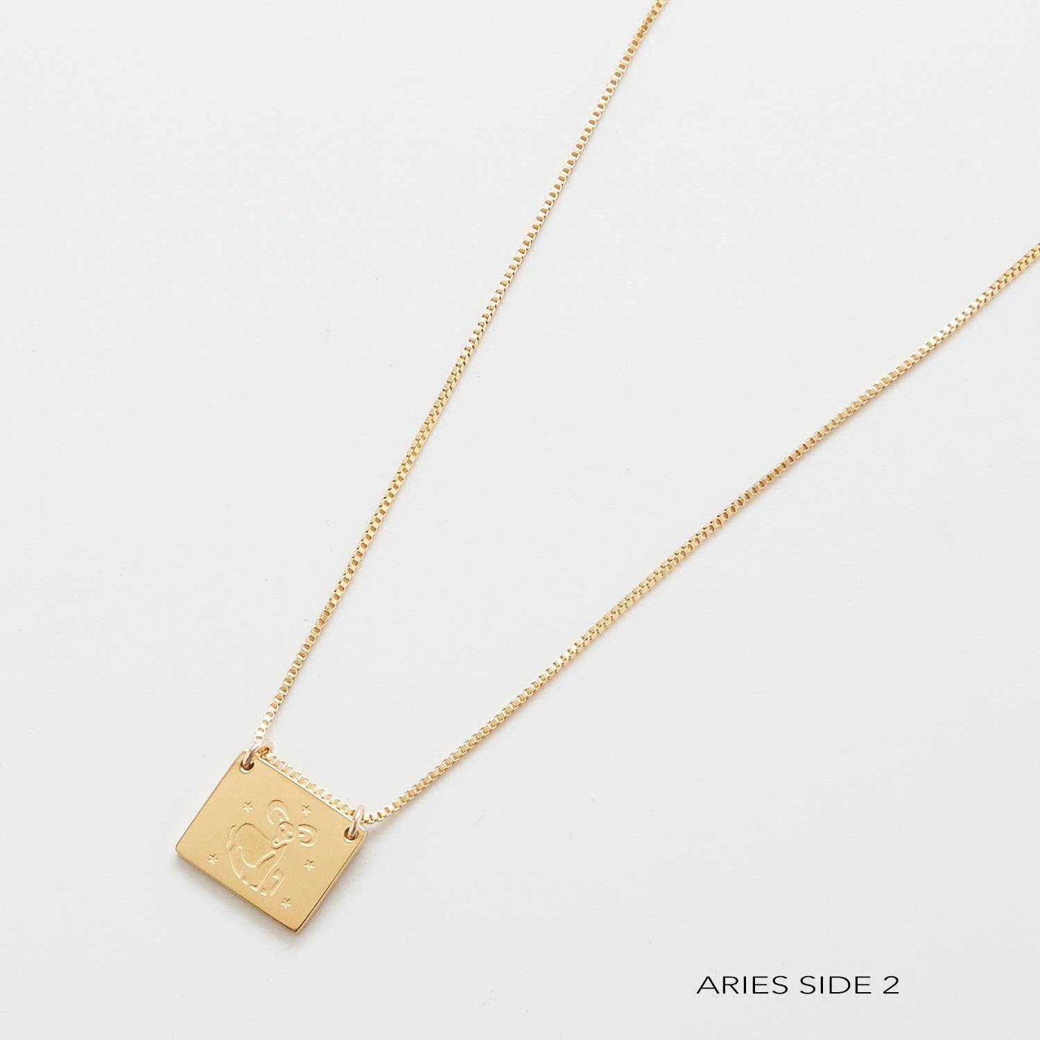 Zodiac Double-Sided Astrology Necklace - Admiral Row