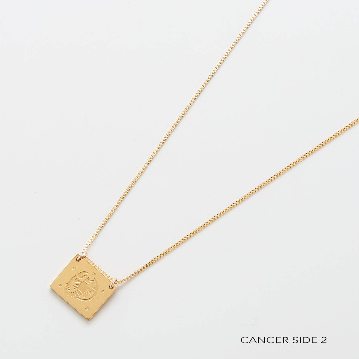 Zodiac Double-Sided Astrology Necklace - Admiral Row