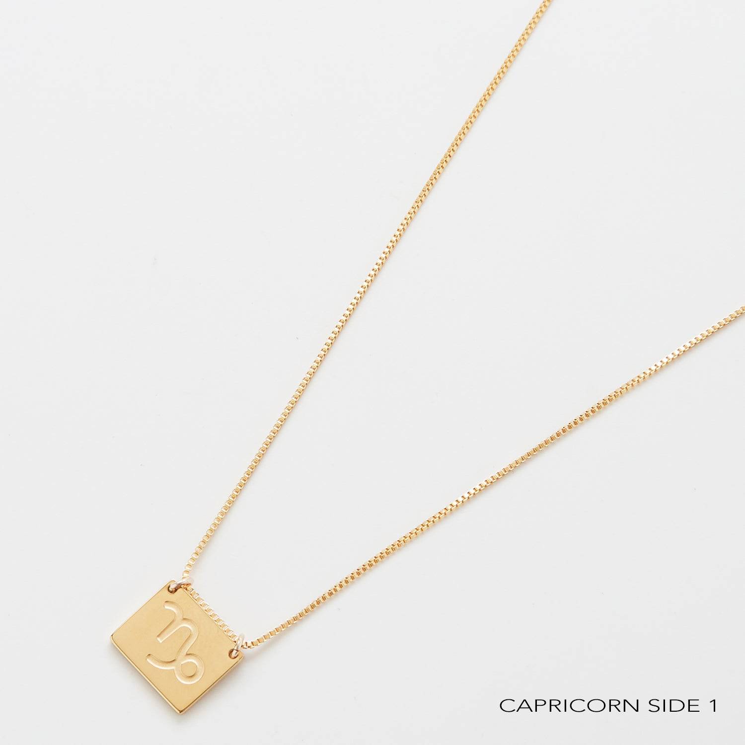 Zodiac Double-Sided Astrology Necklace - Admiral Row