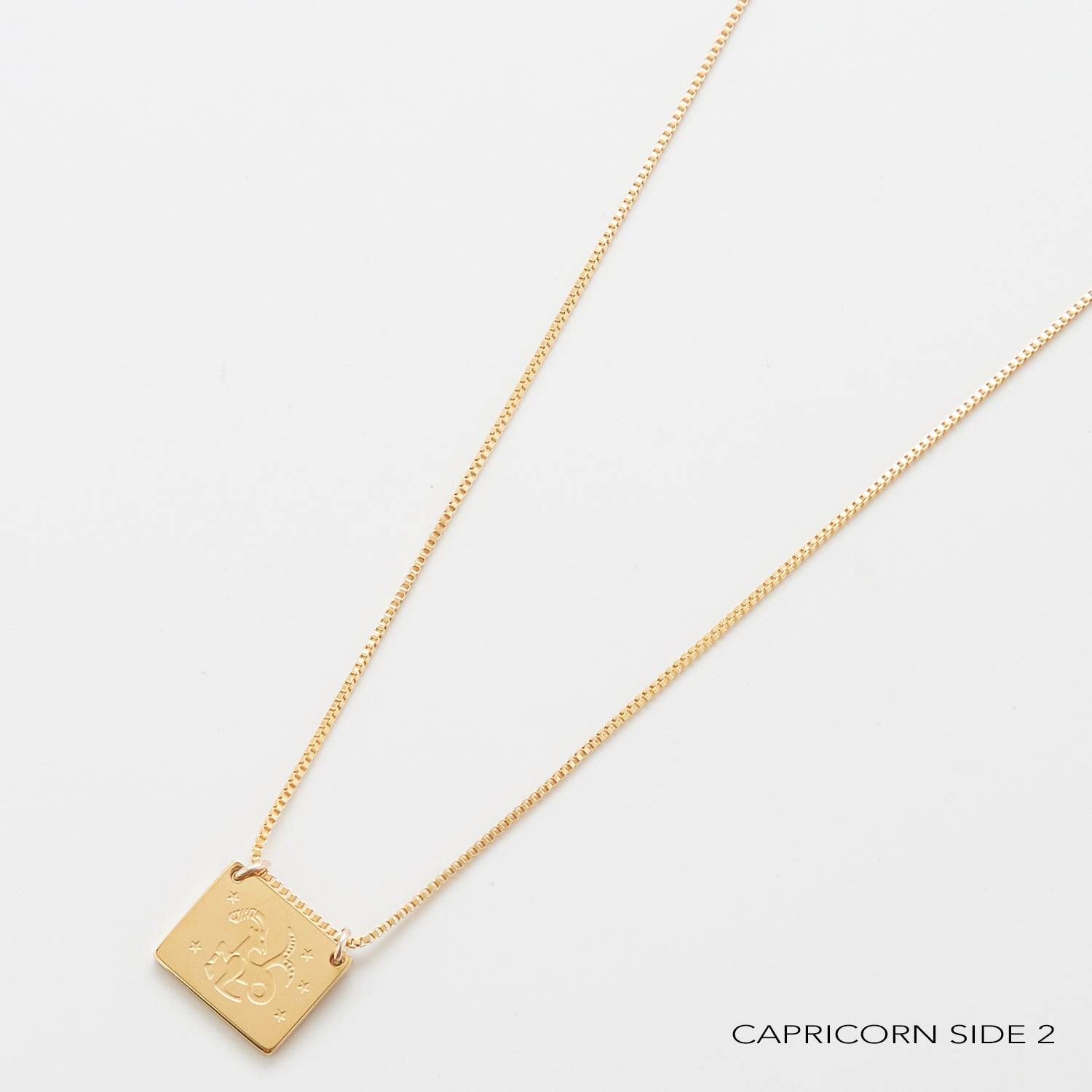 Zodiac Double-Sided Astrology Necklace - Admiral Row