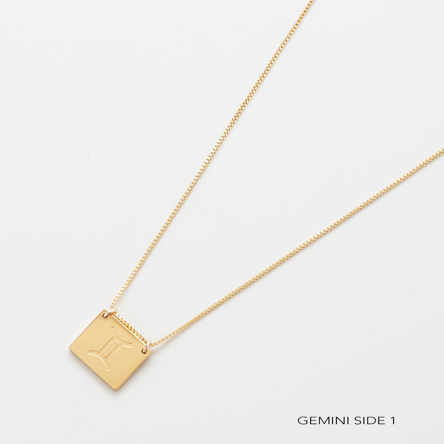 Zodiac Double-Sided Astrology Necklace - Admiral Row