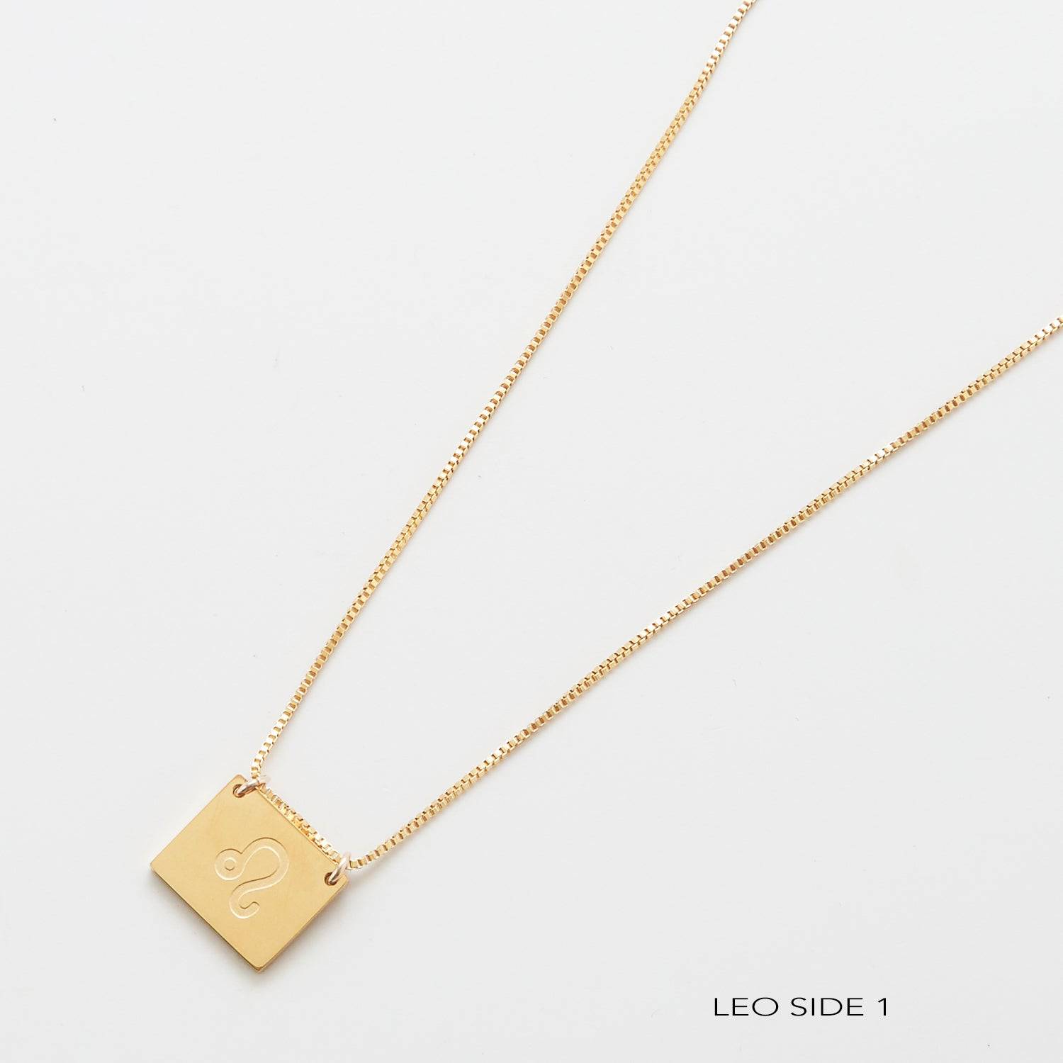 Zodiac Double-Sided Astrology Necklace - Admiral Row