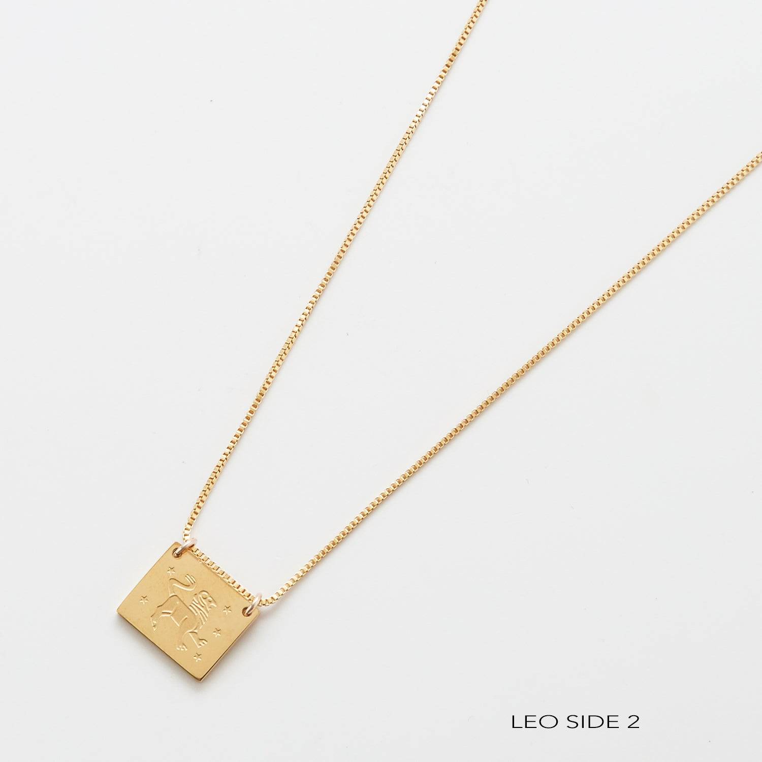 Zodiac Double-Sided Astrology Necklace - Admiral Row