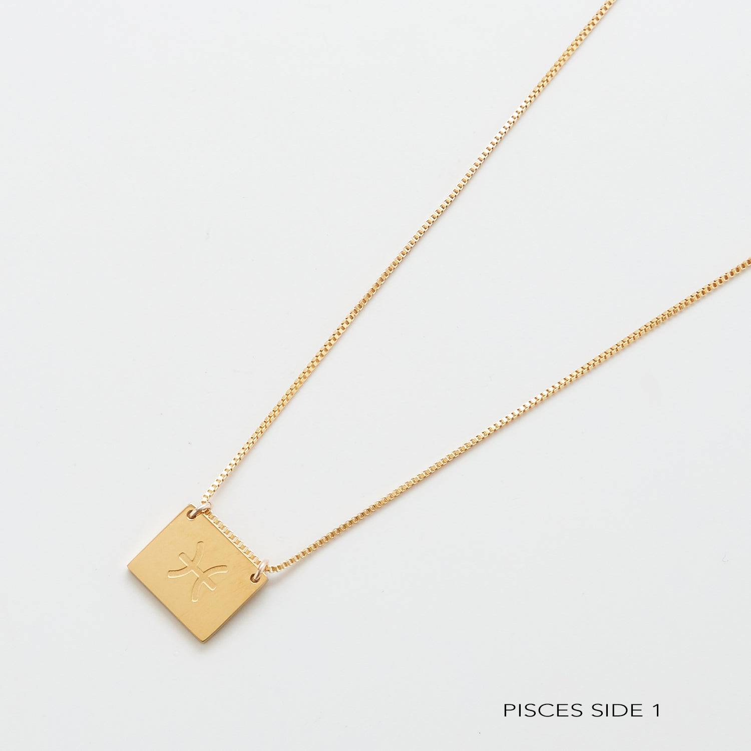 Zodiac Double-Sided Astrology Necklace - Admiral Row