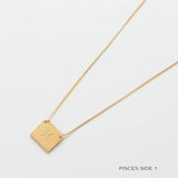 Zodiac Double-Sided Astrology Necklace - Admiral Row