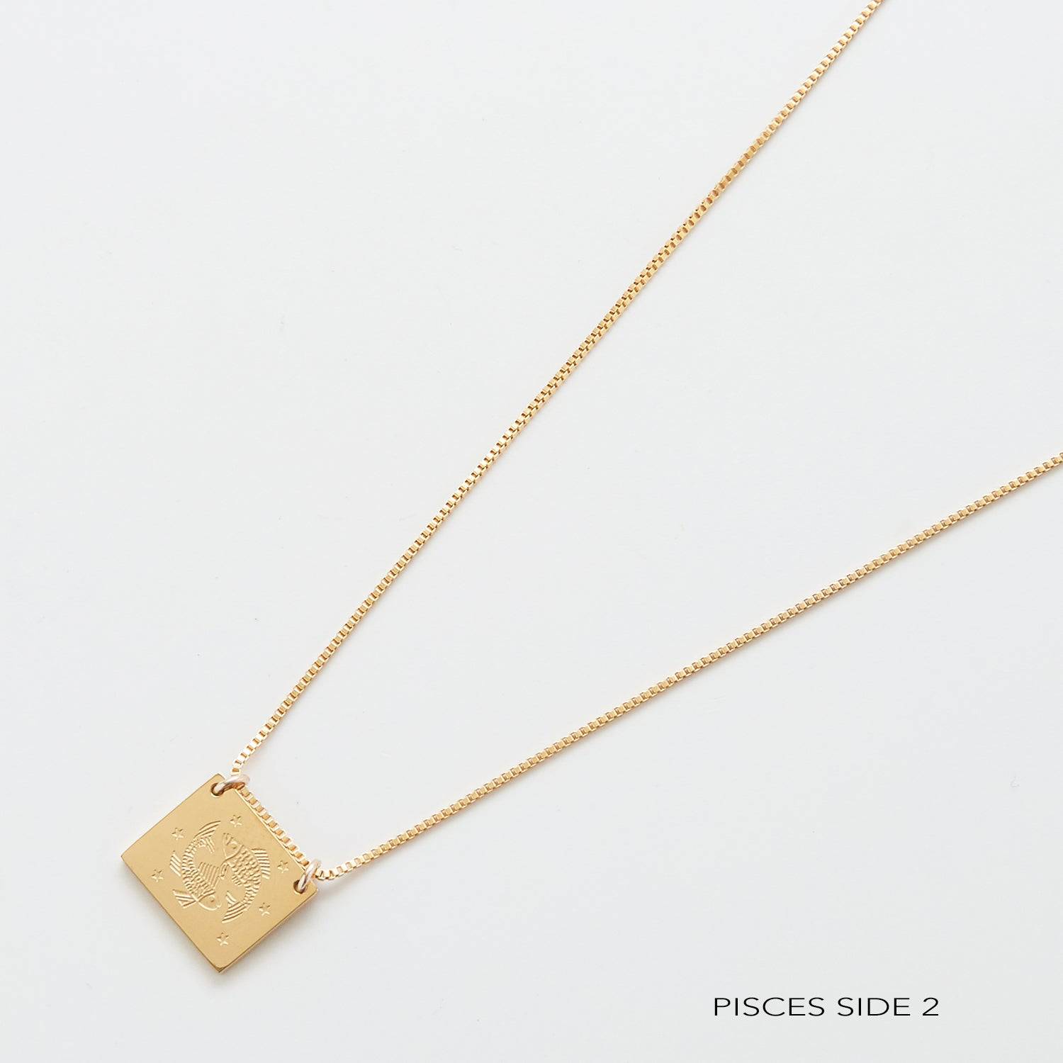 Zodiac Double-Sided Astrology Necklace - Admiral Row