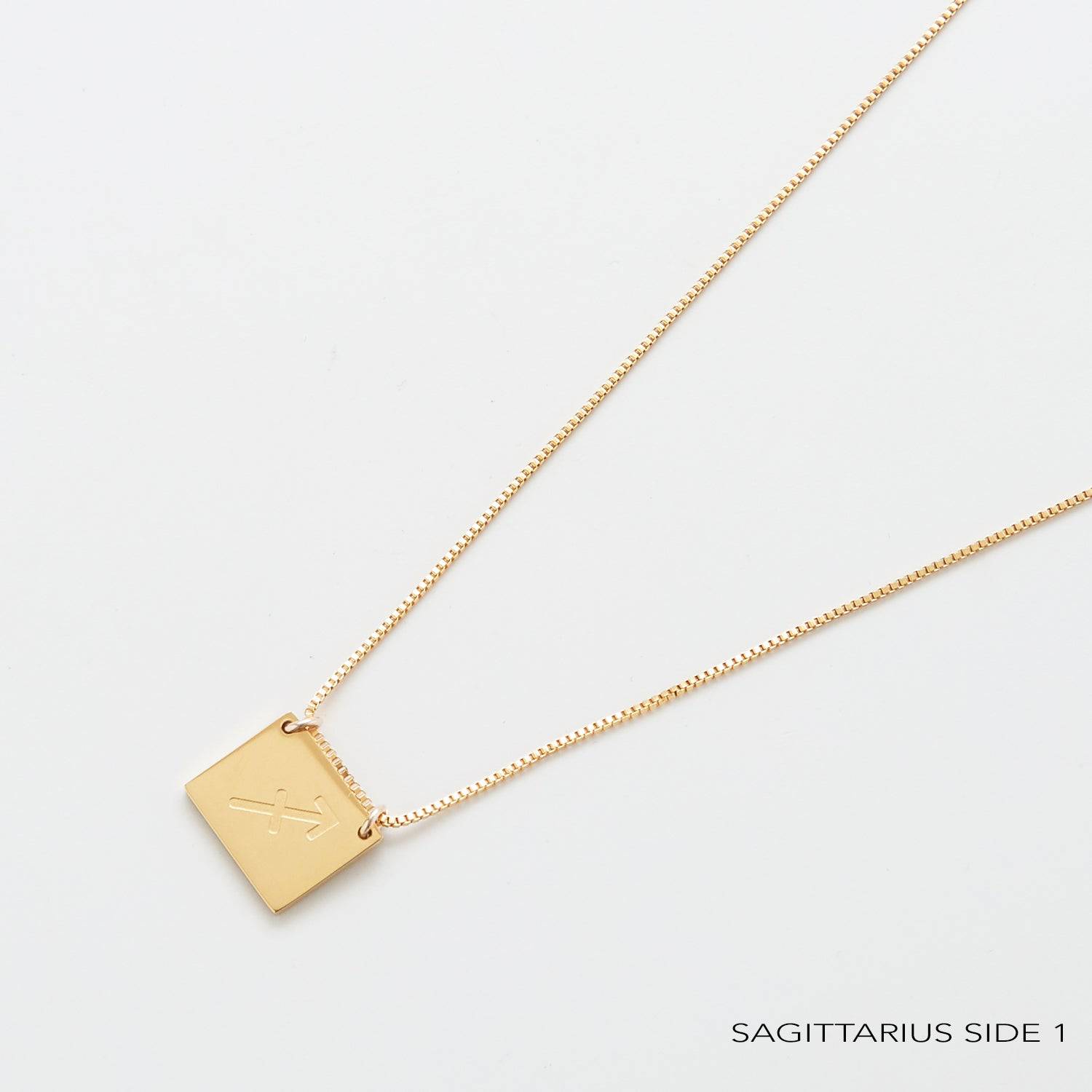 Zodiac Double-Sided Astrology Necklace - Admiral Row