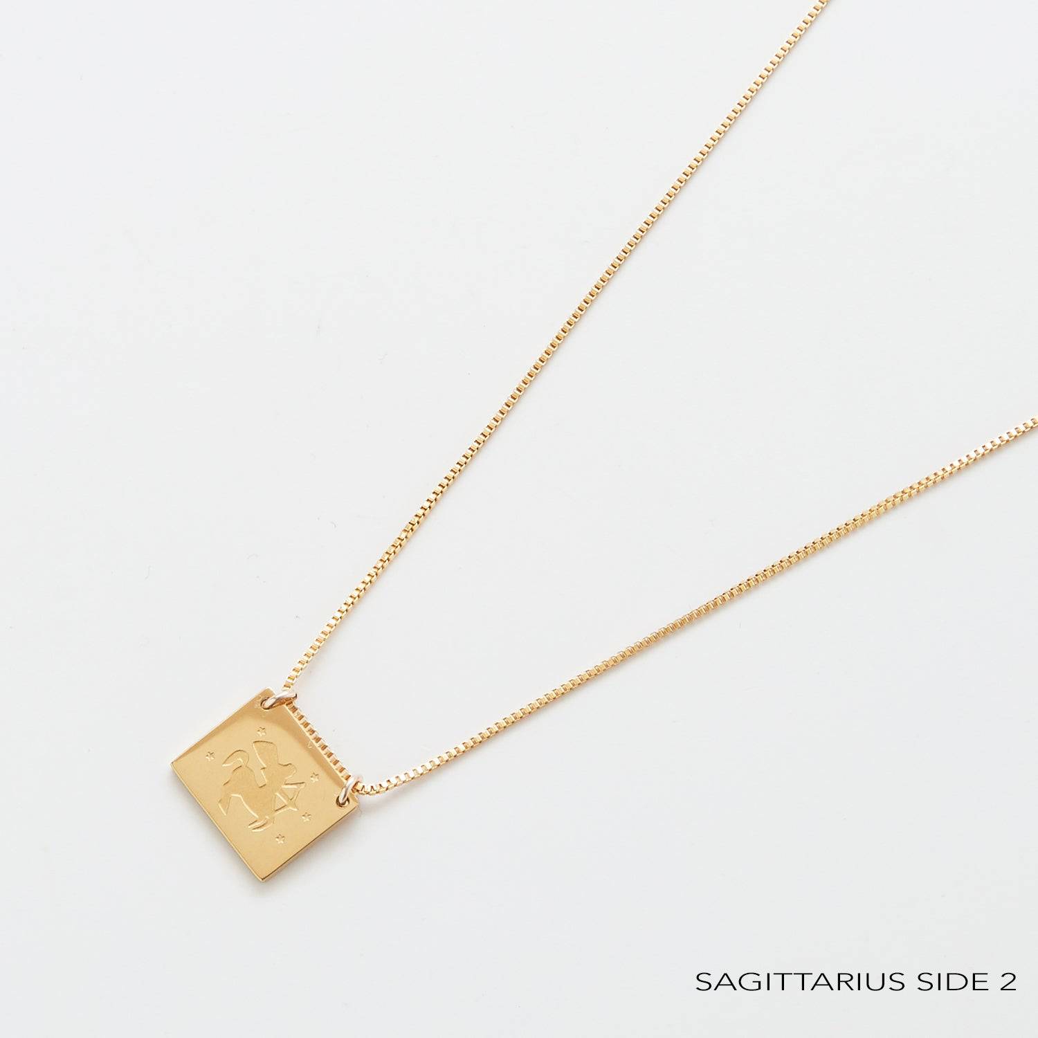 Zodiac Double-Sided Astrology Necklace - Admiral Row