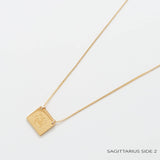 Zodiac Double-Sided Astrology Necklace - Admiral Row