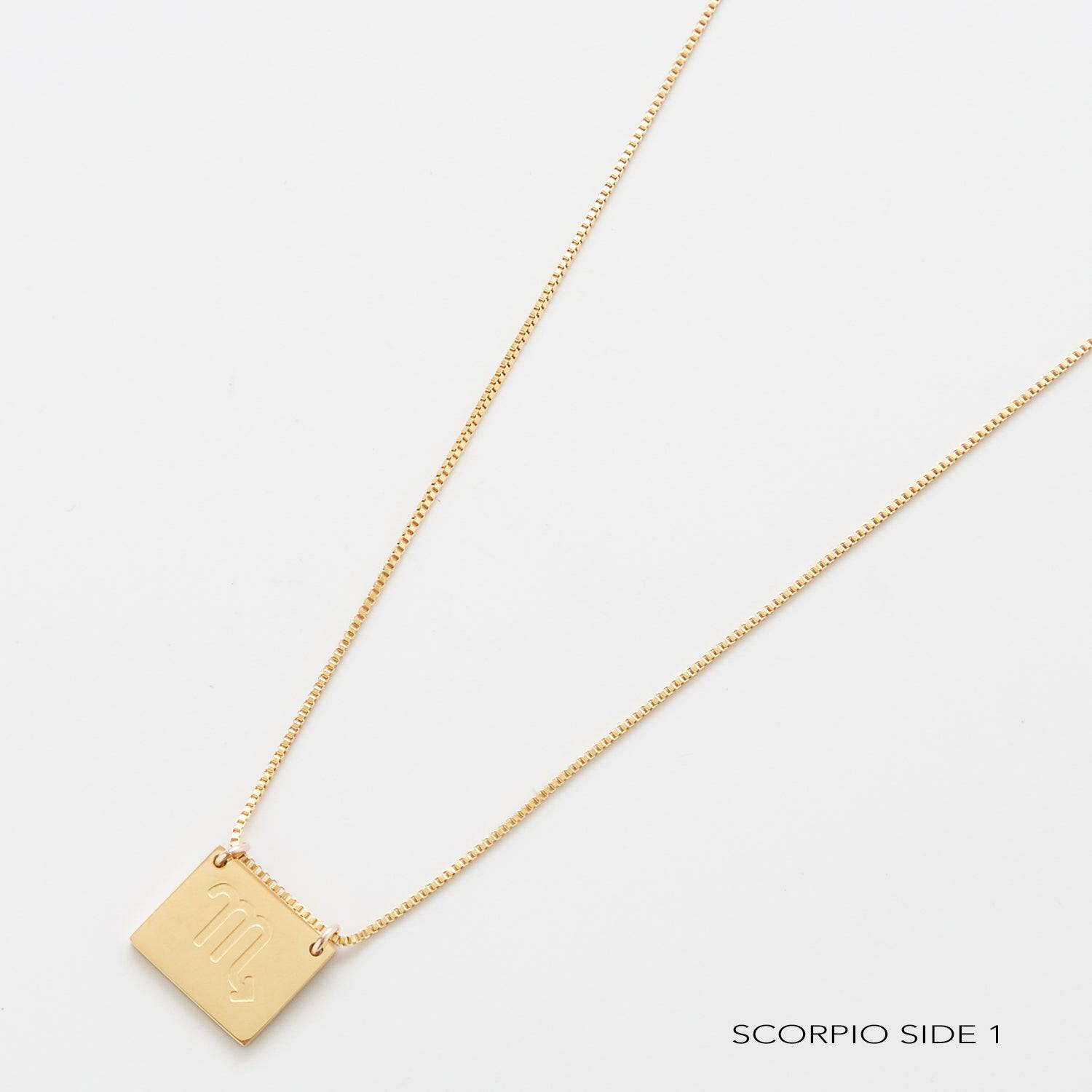 Zodiac Double-Sided Astrology Necklace - Admiral Row