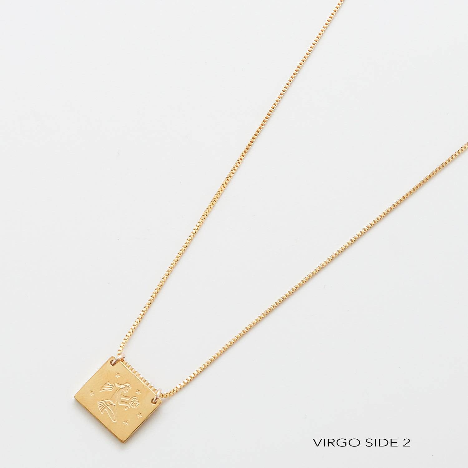 Zodiac Double-Sided Astrology Necklace - Admiral Row