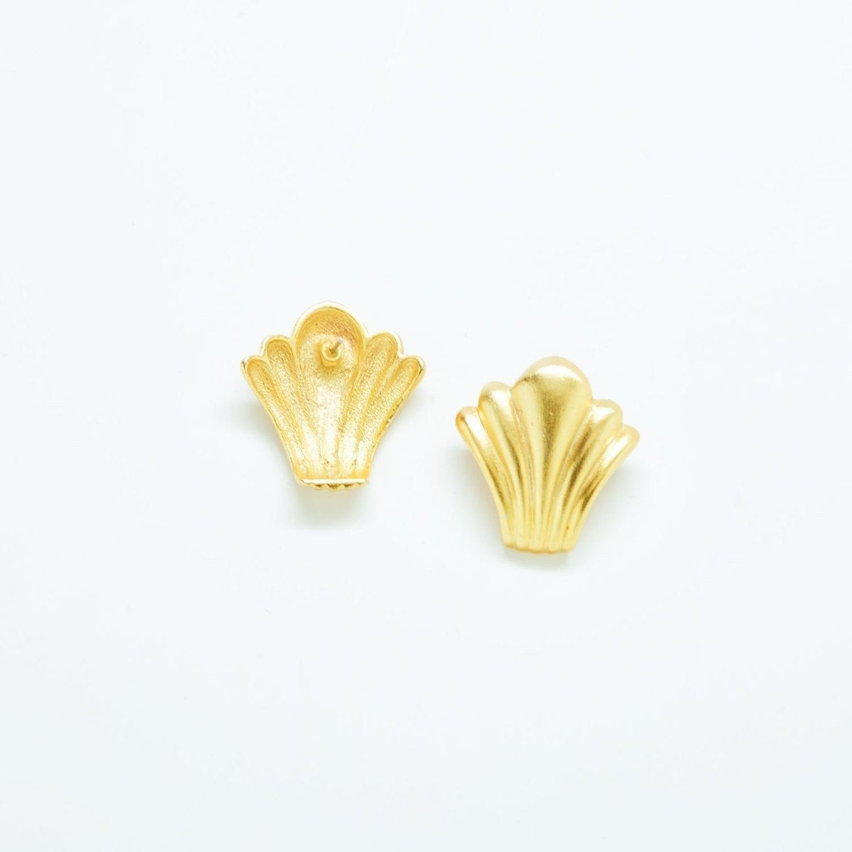 Vintage Gold Shell Earrings - Admiral Row
