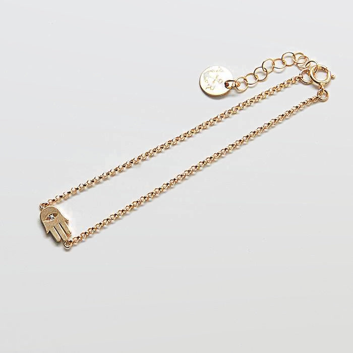 Gold Hamsa Hand Bracelet - Admiral Row
