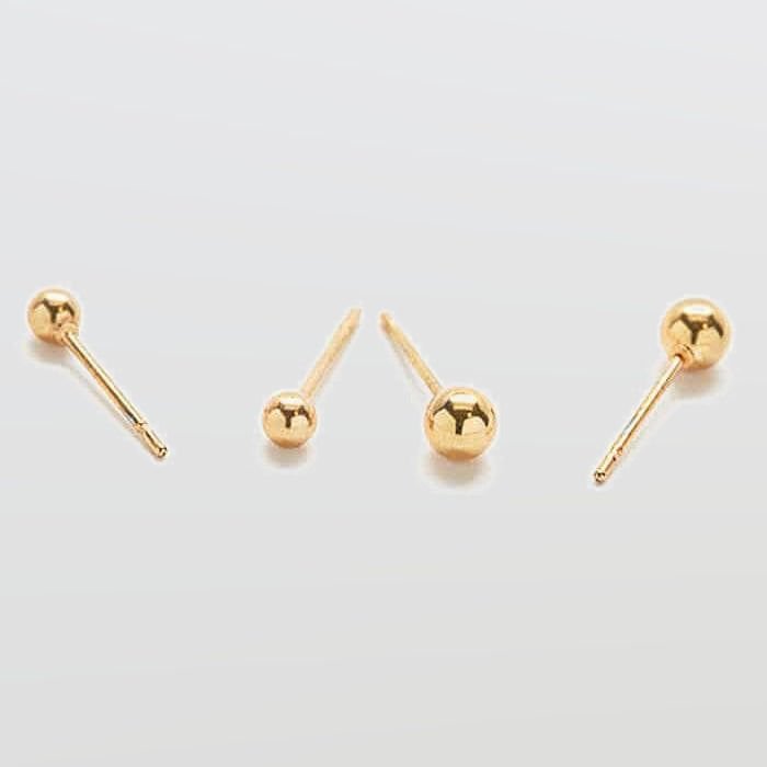 Gold Double Pack - Ball Stud Earrings - Admiral Row