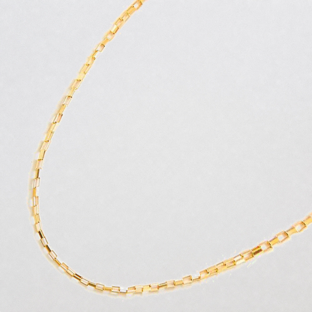 Gold Bar Chain Necklace