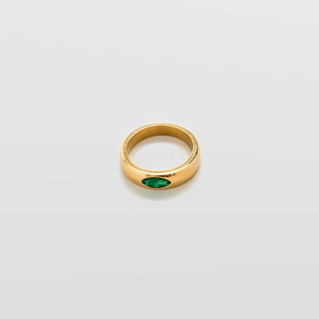 Green Marquise Stacking Ring - Admiral Row