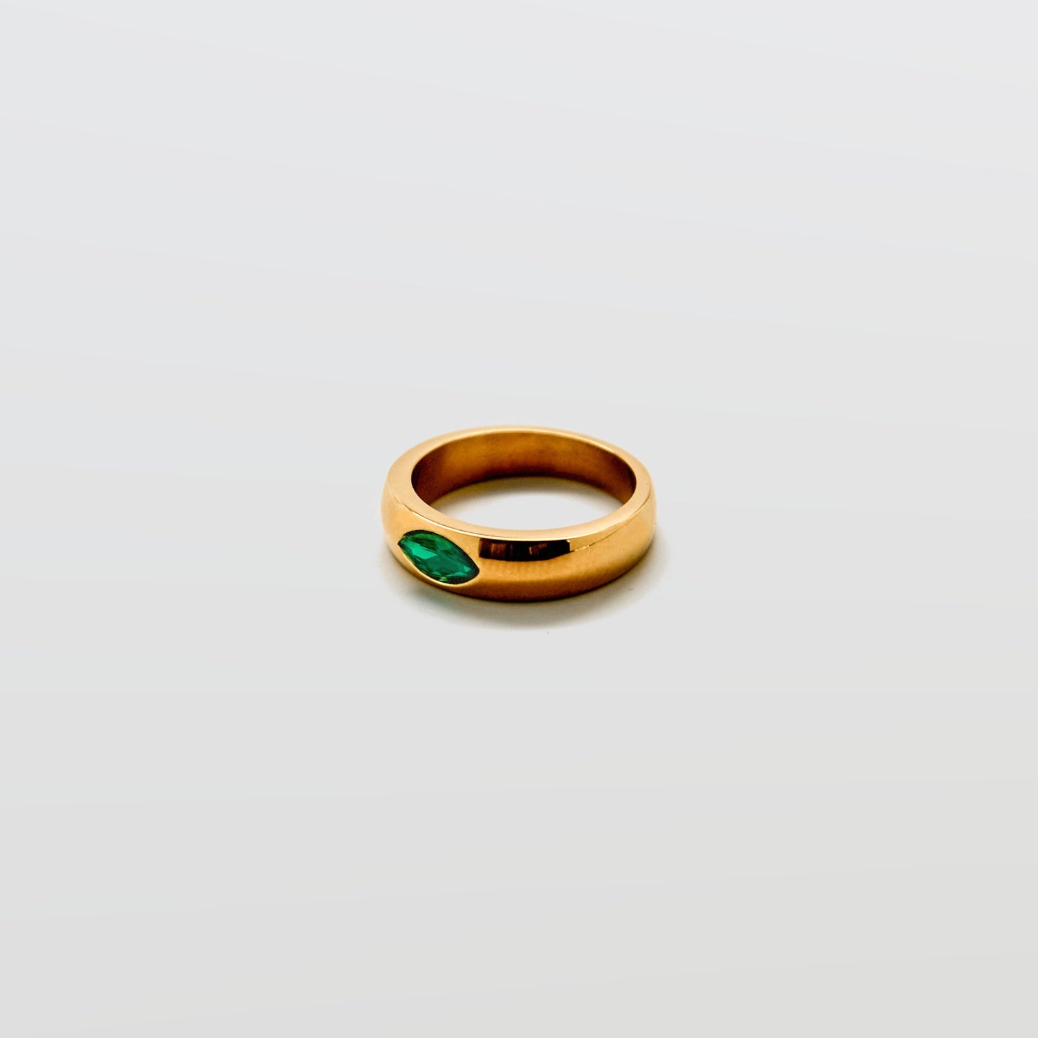 Green Marquise Stacking Ring - Admiral Row