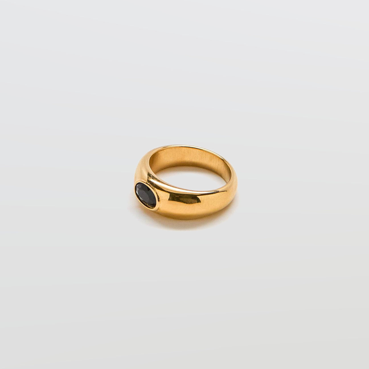 Black Pave Signet Ring - Admiral Row