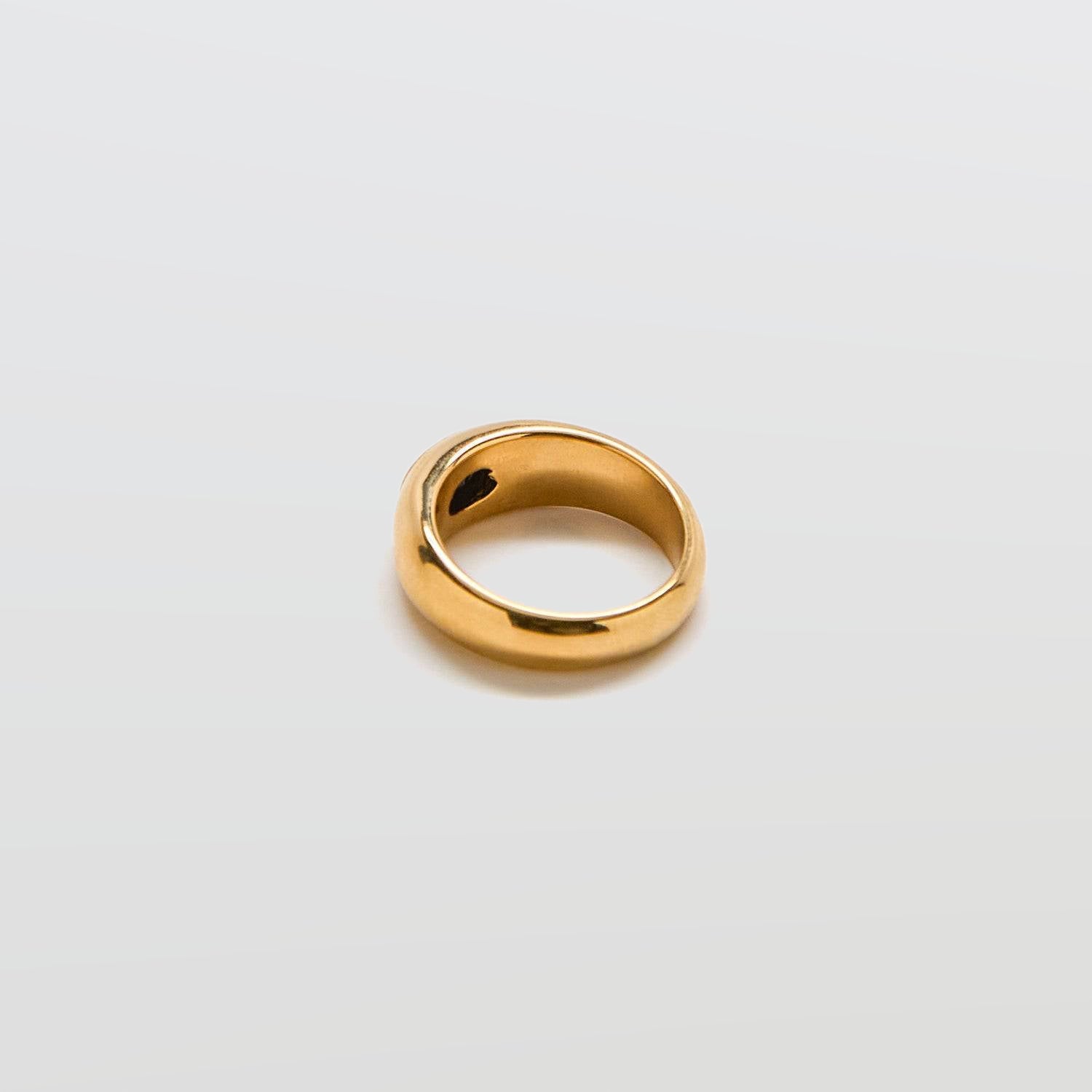 Black Pave Signet Ring - Admiral Row