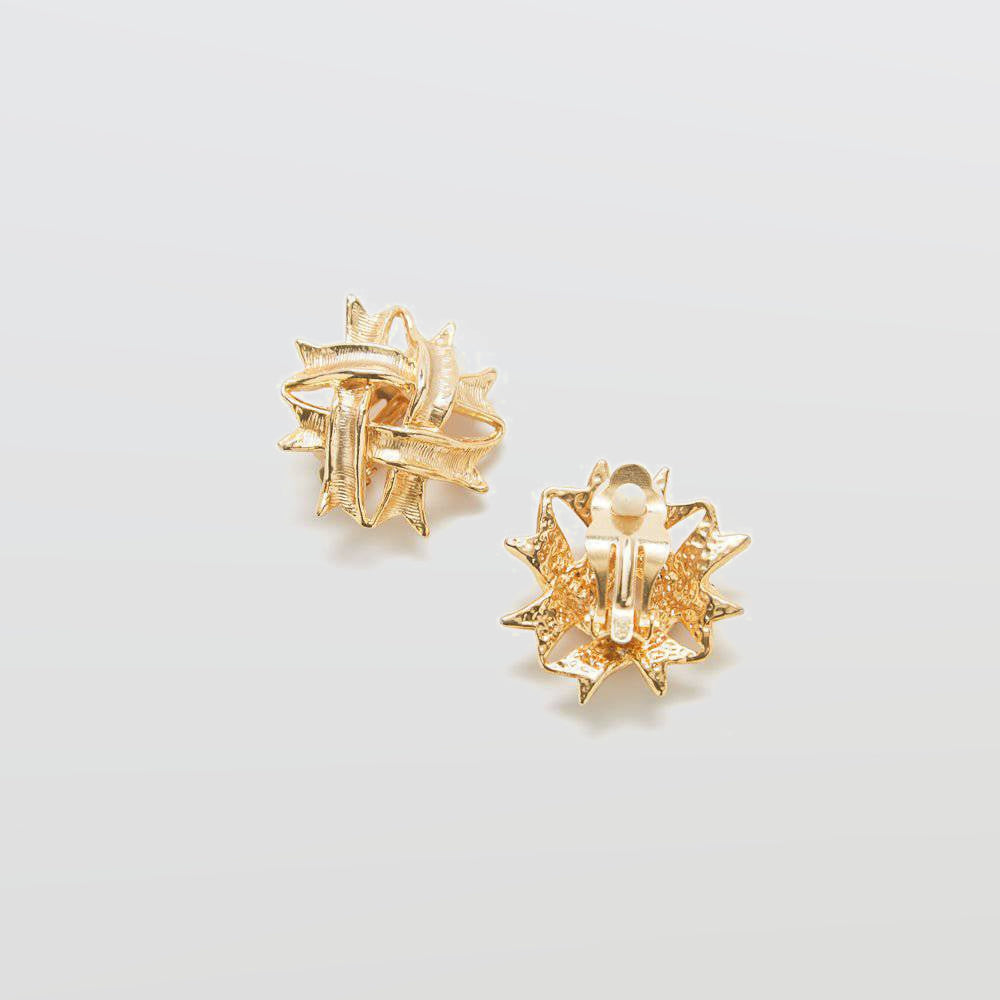 Vintage Cross Pattern Stud Earrings - Admiral Row