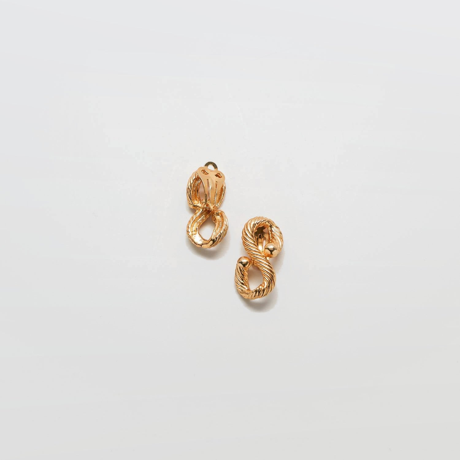 Vintage Gold Infinity Rope Earrings - Admiral Row