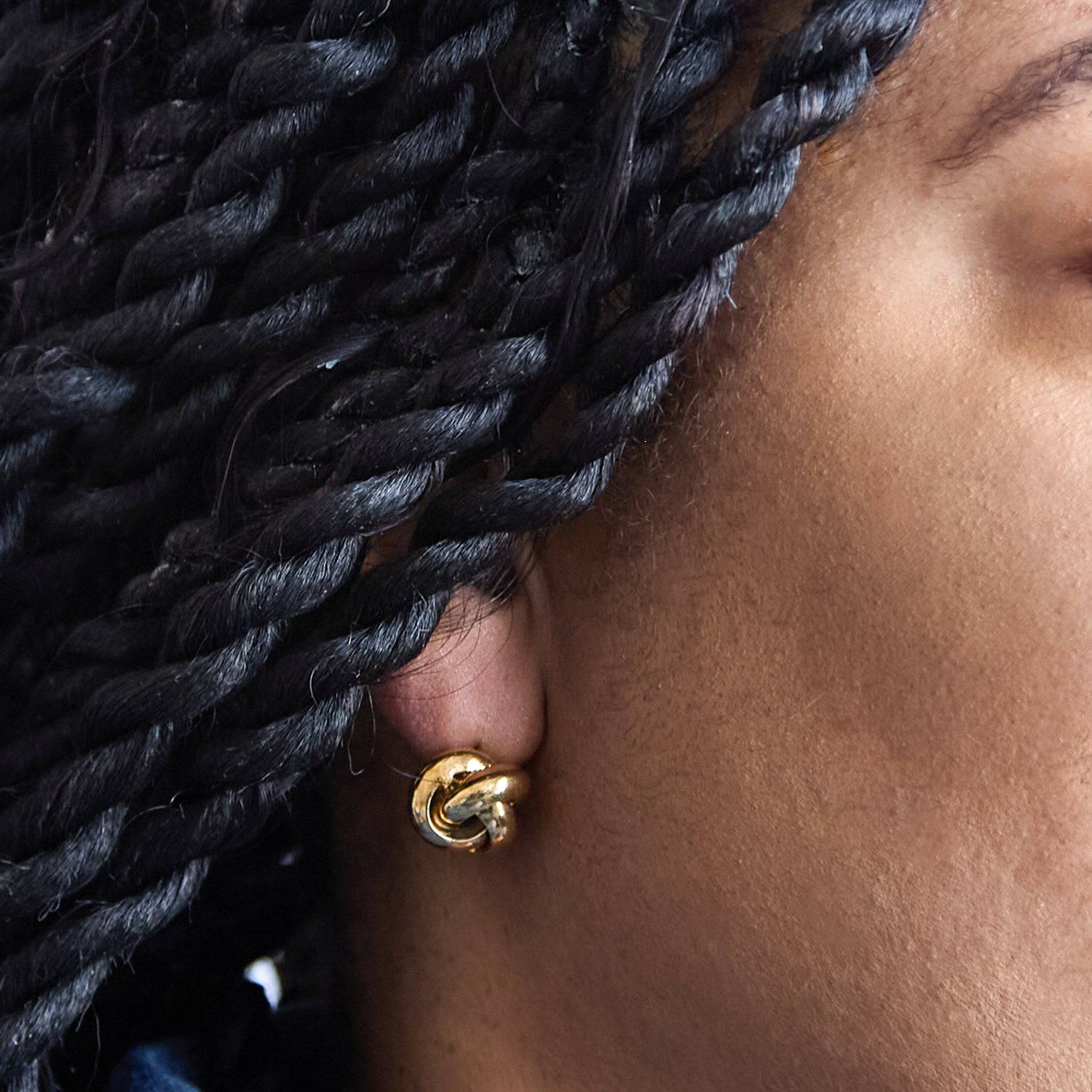 Vintage Gold Knot Earrings - Admiral Row