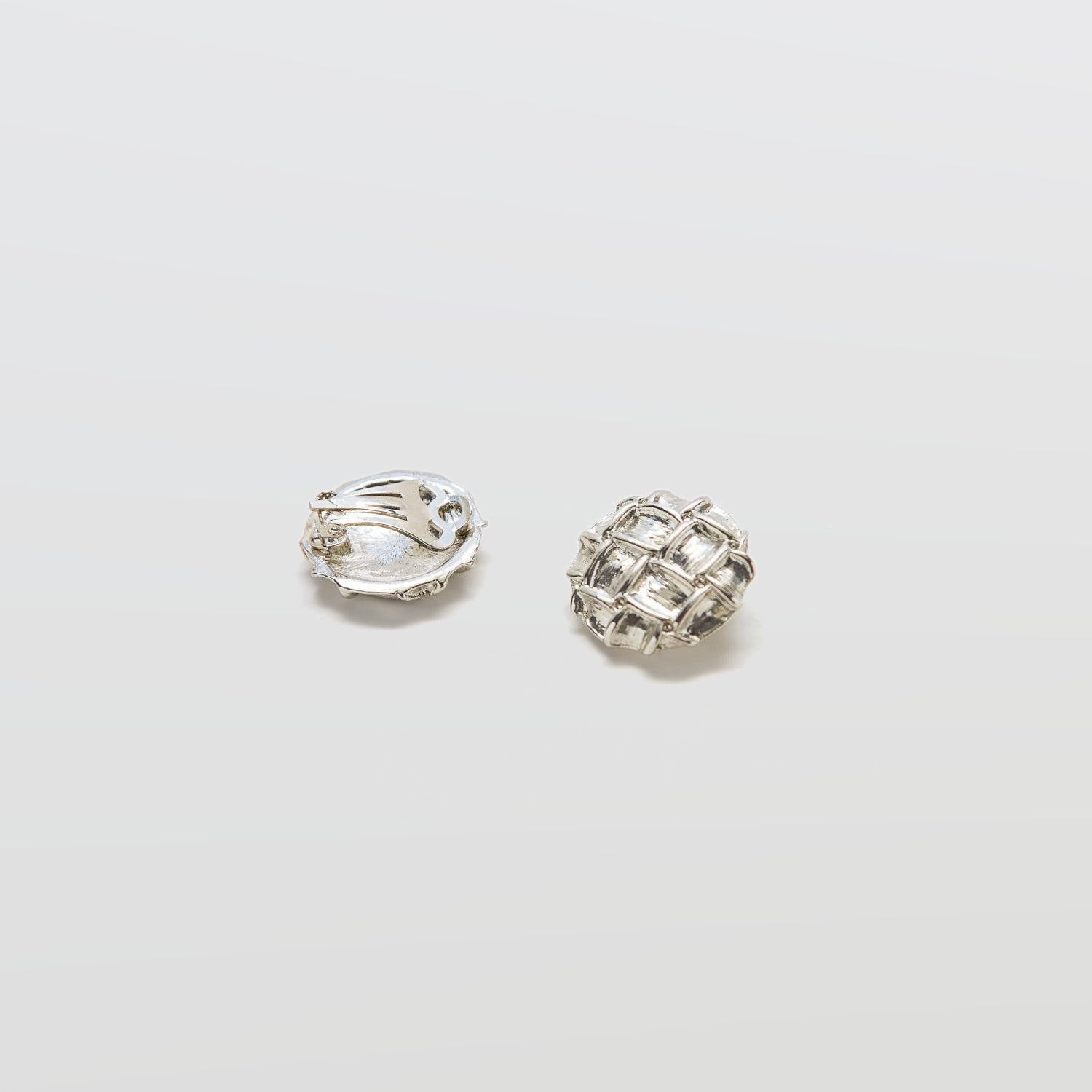 Vintage Silver Criss-cross Earrings - Admiral Row