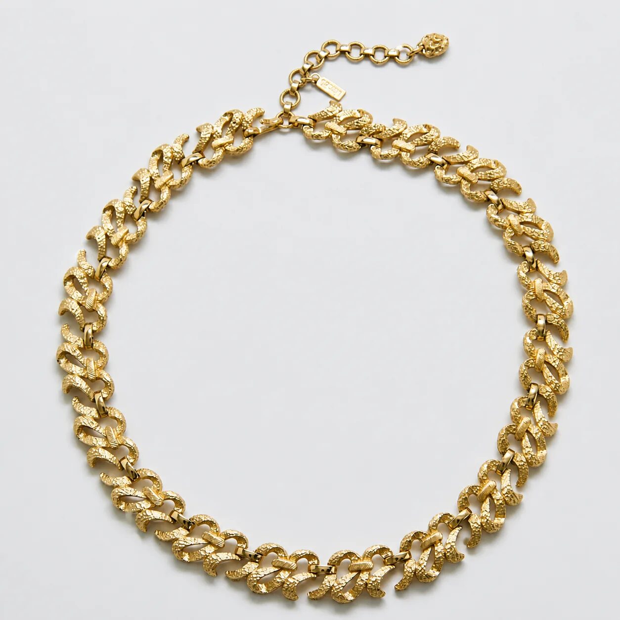 Vintage Anne Klein Gold Curb Chain Necklace