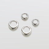 Silver Medium Double Pack - Hoop Earrings