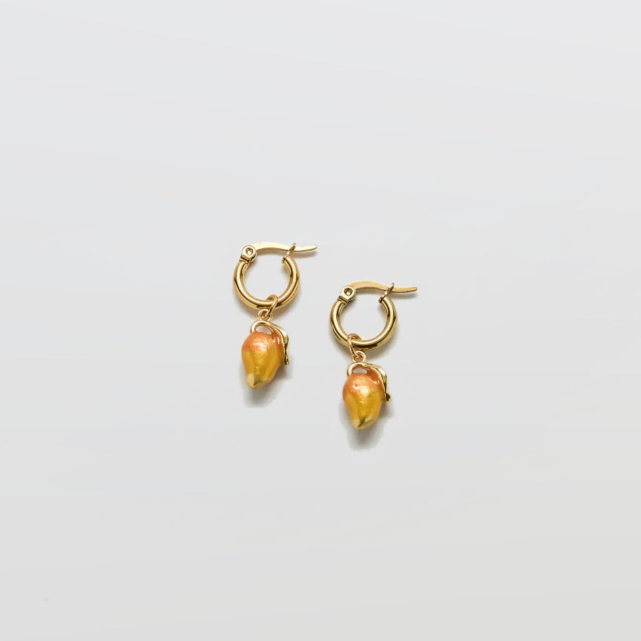 Gold Mango Huggie Hoops - Admiral Row