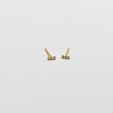 Gold Mini Bead Bar Earrings - Admiral Row