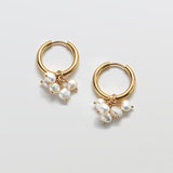Gold Pearl Huggie Earrings - Best Seller - Admiral Row