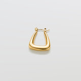 Gold Triangle Hoop Earrings - Admiral Row