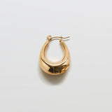Gold Oval Hoop Earrings - Admiral Row