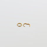 Mini Gold Rope Twist Huggies - Admiral Row