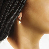 Heart-Eye Huggie Earrings - Admiral Row