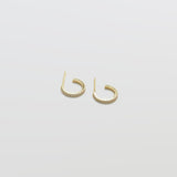 Mini Pave Gold Hoop - Admiral Row