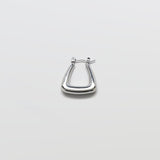 Silver Triangle Hoop Earrings - Admiral Row