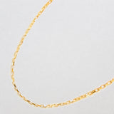 Gold Bar Chain Necklace