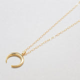 Gold Crescent Moon Necklace - Admiral Row