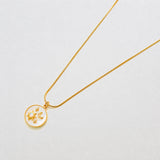 Gold Opal Sun & Moon Medallion Necklace - Admiral Row