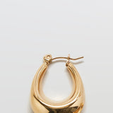 Gold Oval Hoop Earrings - Imperfect - Admiral Row