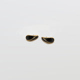 Vintage 80s Black Teardrop Earrings - Admiral Row