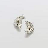 Vintage Emmons Silver Beaded Earrings - Admiral Row