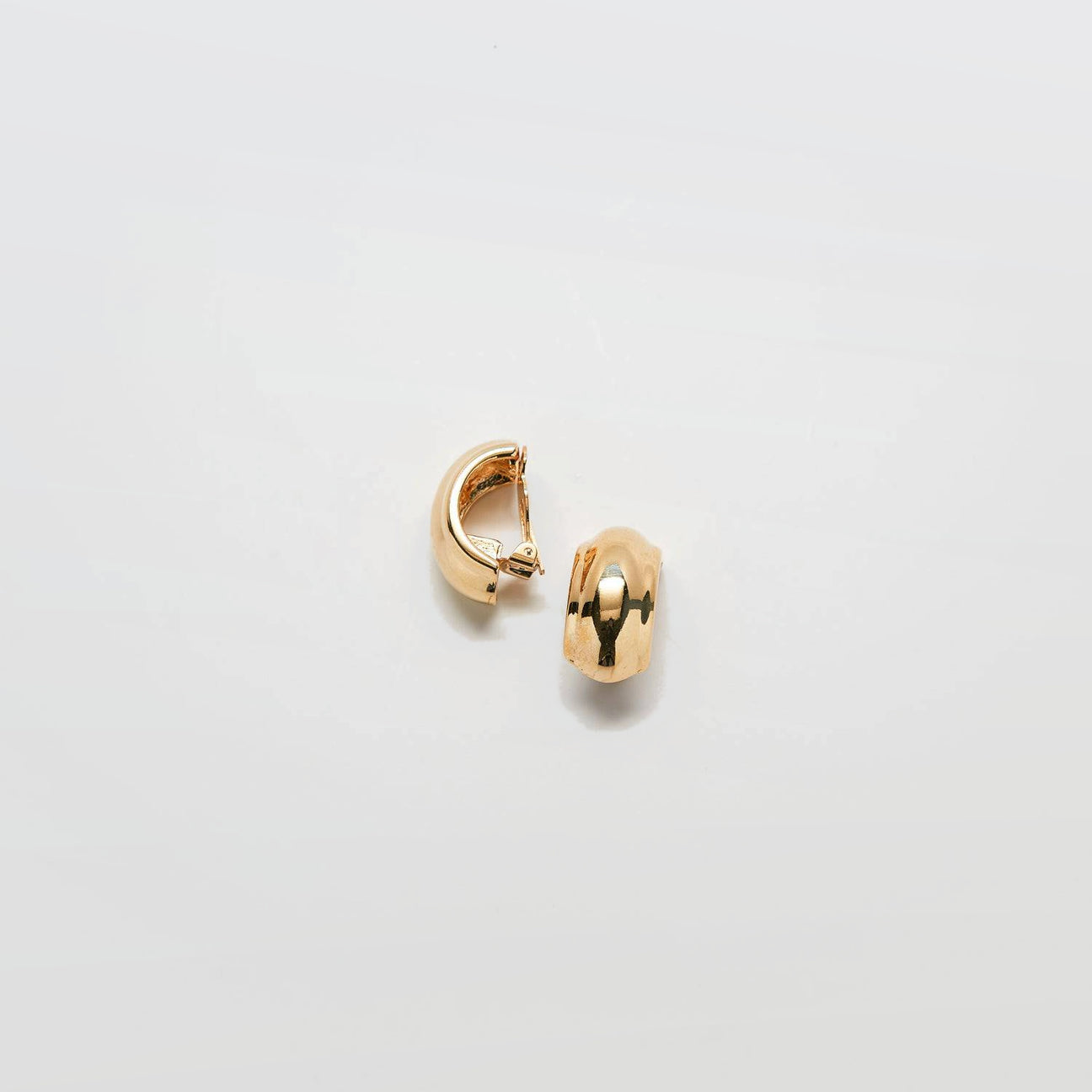 Vintage Gold Dome Earrings - Admiral Row