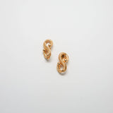 Vintage Gold Infinity Rope Earrings - Admiral Row