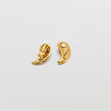 Vintage Gold Paisley Earrings - Admiral Row