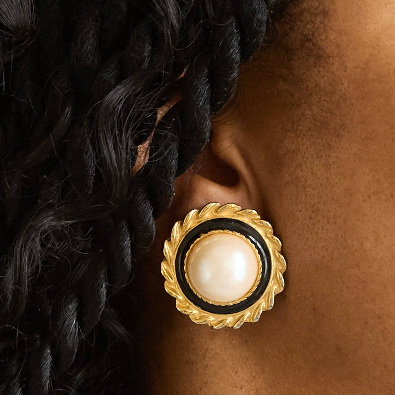 Vintage Park Lane Pearl Twist Earrings - Admiral Row