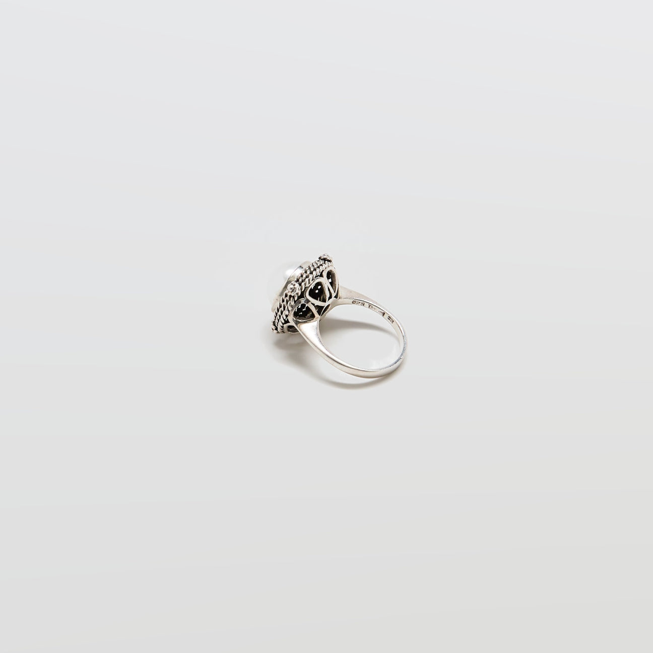 Vintage Pearl Rope Twist Statement Ring - Admiral Row