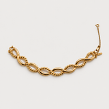 Vintage Monet Gold Oval Link Bracelet